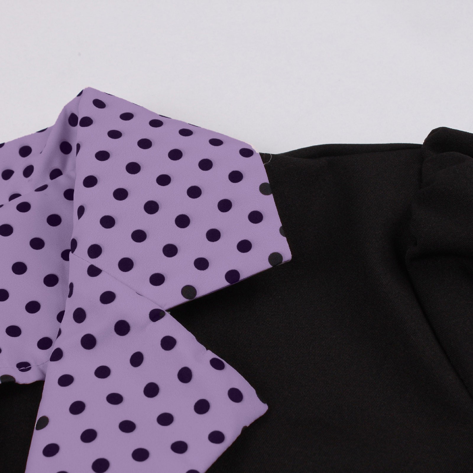 Women Vintage Cocktail Party Swing Costume 1950s Polka Dot Dress With Belt - Picture 9 of 41